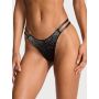 Трусики Sparkle Crystal Shine Strappy Thong Panty Black