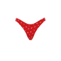 Трусики Logo Cotton High-Leg Thong Panty Bright Vermillion Cherries