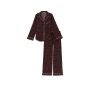 Піжама Cotton Long Pajama Set Black Strawberry