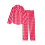 Піжама Flannel Long Pajama Set Pink Plaid