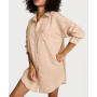 Нічна сорочка Modal-Cotton Button-Front Sleepshirt Heather Blush