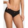Трусики Cotton Lace-Waist Cheeky Panty Black Dots