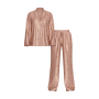Піжама сатинова Glazed Satin Long Pajama Set Beige