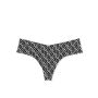 Трусики No-Show Thong Panty Black-White