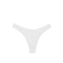 Трусики PINK Cotton High-Leg Thong Panty White