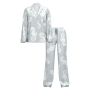 Піжама сатинова Satin Long Pajama Set Print