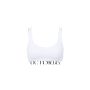 Бюстгальтер бралет Cotton Exploded Logo Unlined Plugne Bralette White