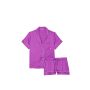 Піжама сатинова Satin Short Pajama Set Violet