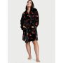 Плюшевий халат Short Cozy Robe Black Cherry