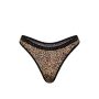 Трусики Stretch Cotton High-Leg Scoop Thong Panty Leos