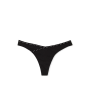 Трусики Pink Rib Logo Thong Panty Black