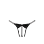 Трусики Shine Bow Satin Crotchless V-String Panty