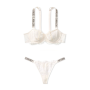 Комплект Wicked Unlined Shine Strap & Panty Coconut White