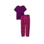 Піжама Flannel Tee-Jama Set Purple Plaid