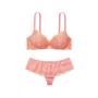 Комплект білизни Dream Angel Lightly Lined Wireless Bra & Thong Panty Cocktail Pink