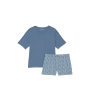 Піжама Short Knit Tee-jama Set Faded Denim