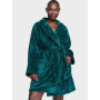 Плюшевий халат Short Cozy Robe Deepest Green