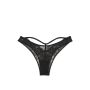 Трусики Shine Strap Cutout Brazilian Panty Black