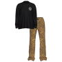 Піжама Flannel Long-Sleeve Tee-Jama Set Safari Gold Leopard