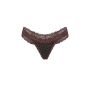 Трусики Wink Lace-Trim Thong Panty Brown Leo