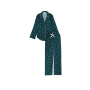 Піжама Flannel Long Pajama Set Black Ivy Snowflakes