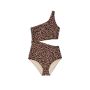 Суцільний купальник Cutout Swimsuit Leopard