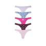 Набір трусиків 5-Pack Logo Cotton Thong Panties Ribbon