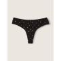 Трусики для критичних днів Period Panty Thong Pure Black Mini Logo