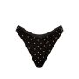 Трусики Logo Cotton High-Leg Thong Panty Black Dot