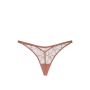 Трусики Stardust Embroidery High-Leg V-String Panty Rose Gold