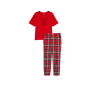 Піжама Flannel Jogger Tee-Jama Set Lipstick Plaid