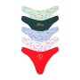 Набір трусиків 5-Pack Cotton Thong Panties