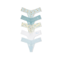 Набір трусиків 5-Pack Bridal Lace Thong Panties