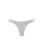 Трусики Logo Cotton High-Leg Thong Panty Grey