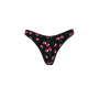 Трусики Cotton High-Leg Thong Panty Black Cherries