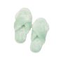 Домашні тапочки Criss Cross Faux Fur Slippers Soft Jade