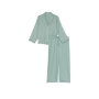 Піжама сатинова Satin Long Pajama Set Sage Dust