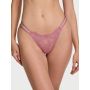 Трусики Dream Angels Twinkle Strap Lace Brazilian Panty Dusk Mauve