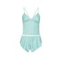 Піжама сатинова Satin Open-Back Cami & Shorts Set Blue