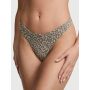 Трусики Stretch Cotton High-Leg Scoop Thong Panty Dove Grey Leopard