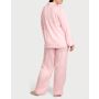 Піжама сатинова Satin Long Pajama Set Angel Pink Crest Jacquard