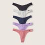 Набір трусиків 5-Pack Logo Cotton Thong Panties Multii