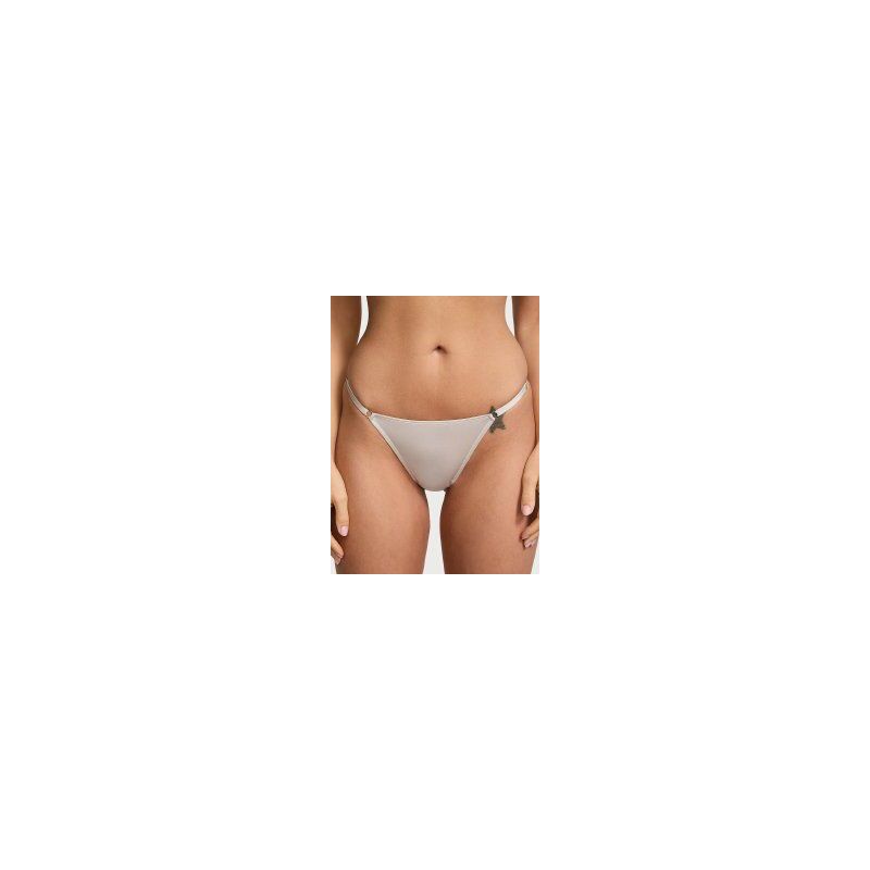 Трусики Very Sexy Starstruck Hardware Adjustable V-String Panty Grey VS