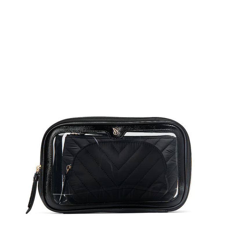 Косметичка 3 в 1 Beauty Bag Trio Black V-Quilt VS