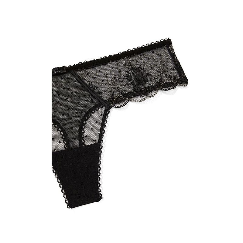 Трусики Very Sexy Embroidered Thong Panty Black