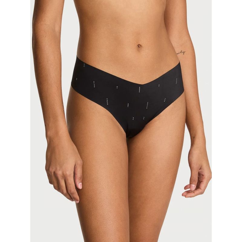 Трусики No-show Sparkle Thong Panty Black