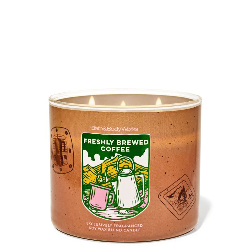 Ароматизована свічка Freshly Brewed Coffee 3-Wick Candle