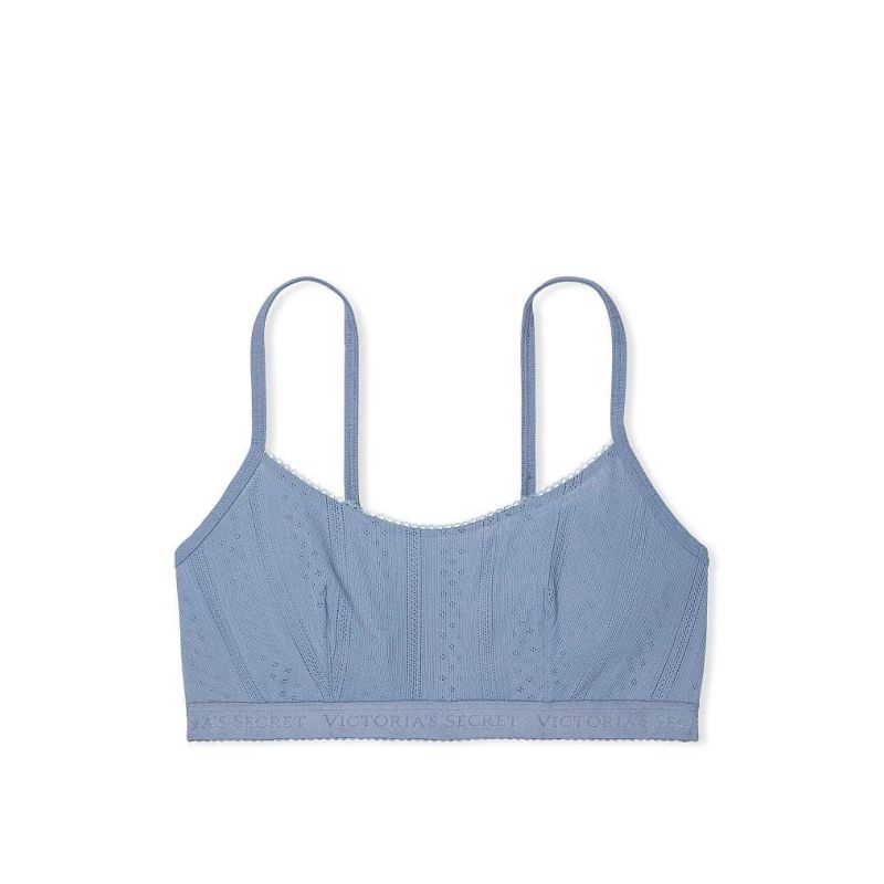 Топ-бра Scoop Bralette Faded Denim