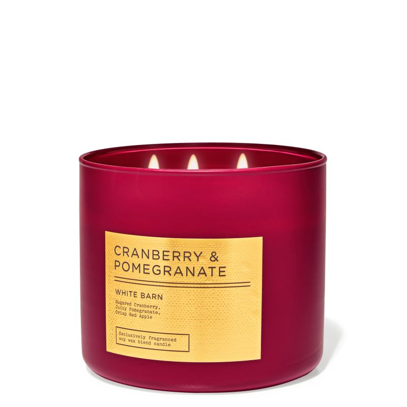 Ароматизована свічка Cranberry & Pomegranate 3-Wick Candle