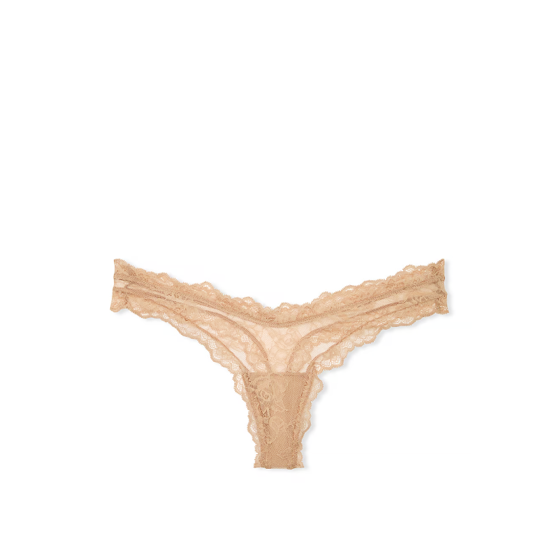 Трусики Very Sexy Rose Lace High-Leg Thong Panty Praline